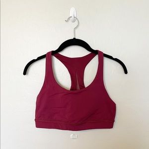 Lululemon Burgundy Sports Bra Size 8